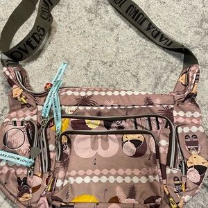 Harajuku Lovers Pink and Brown Graphic Bag